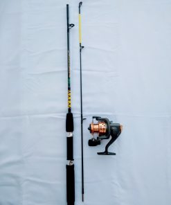 KIT PESCA COMPLETO - N°8 - Vara + Molinete 3 Rol 1000 + Acessórios